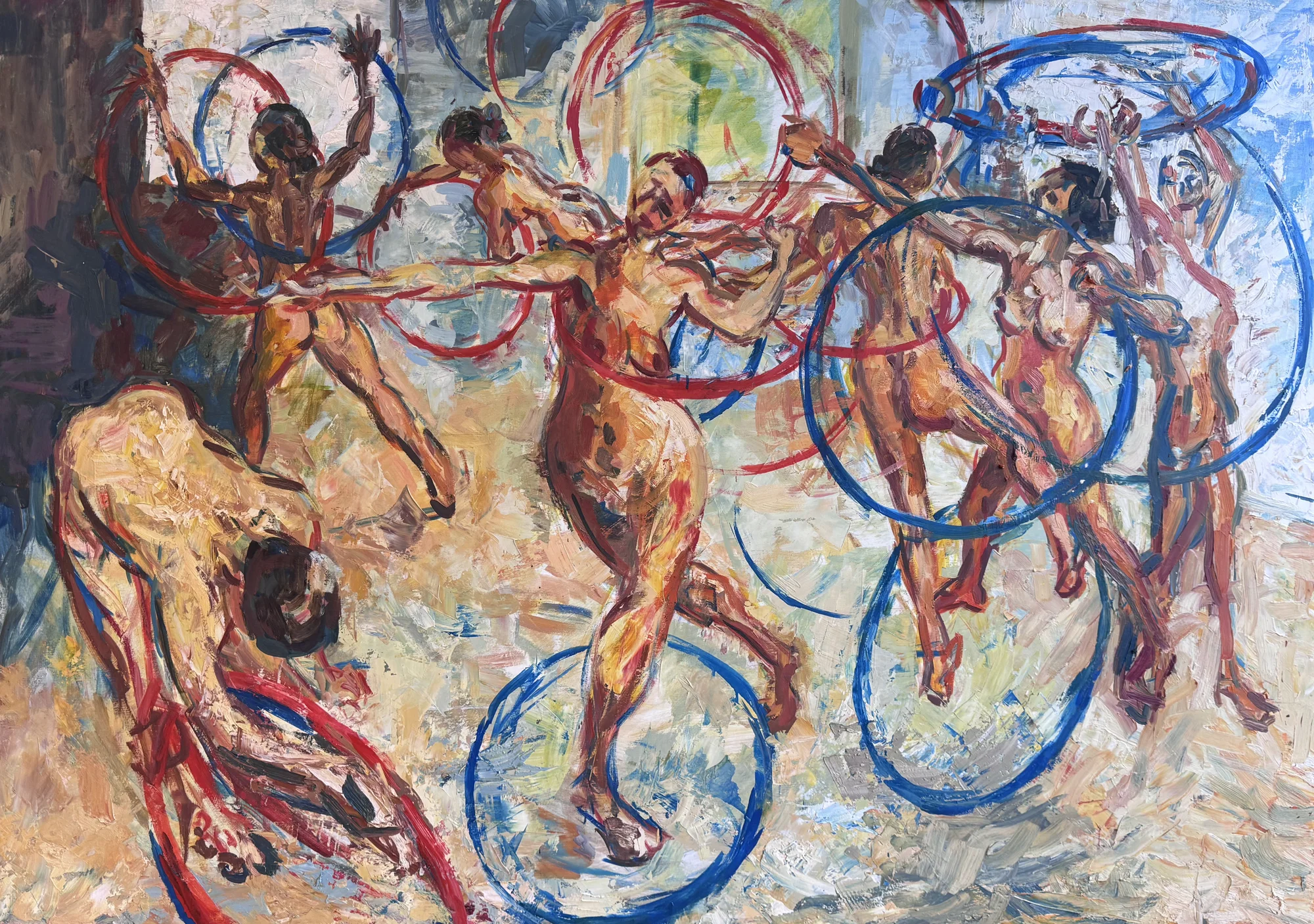 Hoop, 2007, 122 x 170cm, oil on board