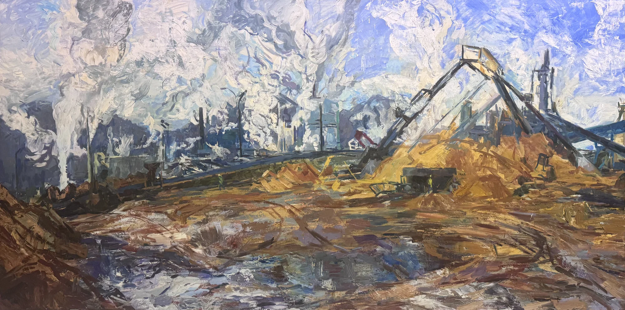 La Cellulose 2 (Tembec), 2009, 122 x 244cm